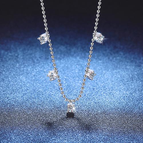 925 sterline d'argento collana, with 2inch extender chain, placcato platino, materiali diversi per la scelta & Ball chain & per la donna, Lunghezza Appross. 15.7 pollice, Venduto da PC