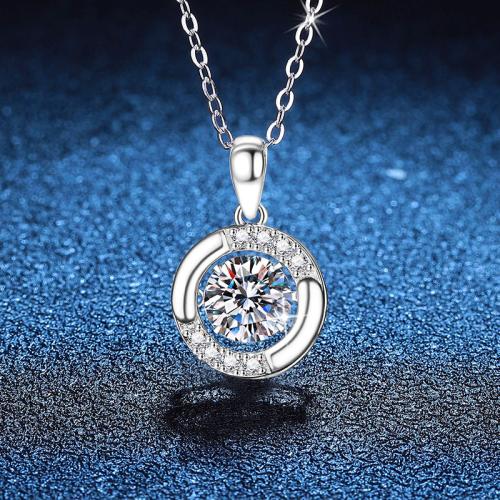 Argent sterling 925 collier, avec 2inch chaînes de rallonge, Plaqué de platine, différents matériaux pour le choix & pour femme, Longueur Environ 15.7 pouce, Vendu par PC