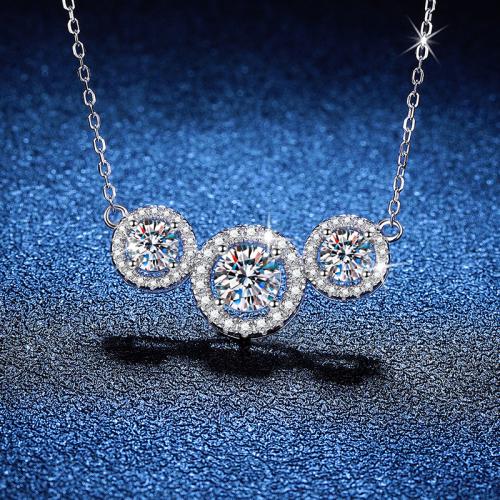 Argent sterling 925 collier, avec 2inch chaînes de rallonge, Plaqué de platine, différents matériaux pour le choix & pour femme, Longueur Environ 15.7 pouce, Vendu par PC