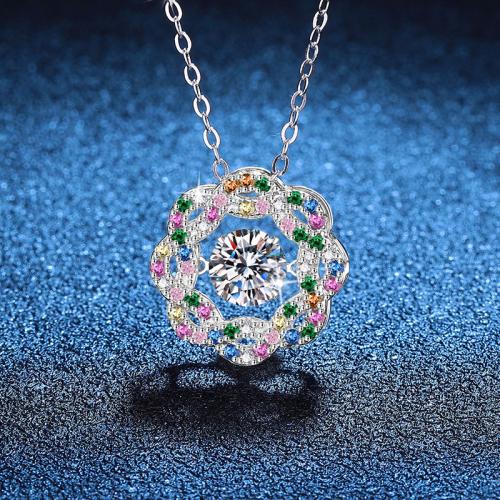 925 Sterling Silver Necklace with 2inch extender chain platinum plated cross chain & for woman Length Approx 15.7 Inch Sold By PC