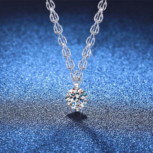 925 Sterling Sølv Halskæde, med 2inch extender kæde, platineret, forskellige materialer til valg & for kvinde, Længde Ca. 15.7 inch, Solgt af PC