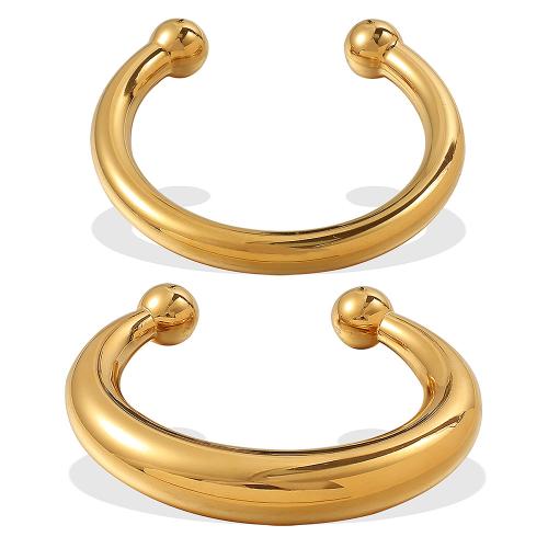 Nerūdijančio plieno Bangle, 304 Nerūdijantis plienas, 18K paauksuotas, Bižuterijos & skirtingo dydžio pasirinkimo & moters, Pardavė PC