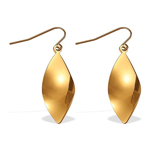Stainless Steel Drop naušnica, 304 nehrđajućeg čelika, Romb, pozlaćen, modni nakit & za žene, više boja za izbor, Prodano By par
