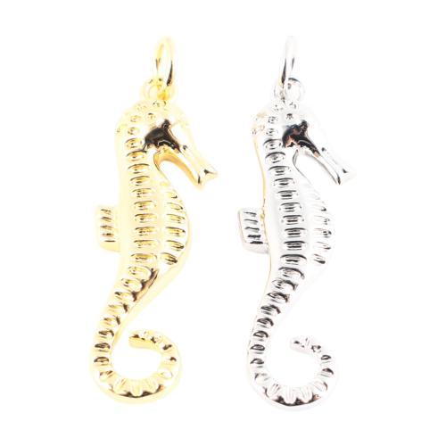 ottone pendente, Cavalluccio marino, DIY, nessuno, 27x8x3mm, Venduto da PC