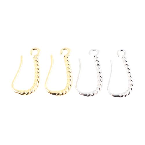 Messing Lever Back Earring Component, du kan DIY, flere farver til valg, 16x8x1mm, Solgt af par