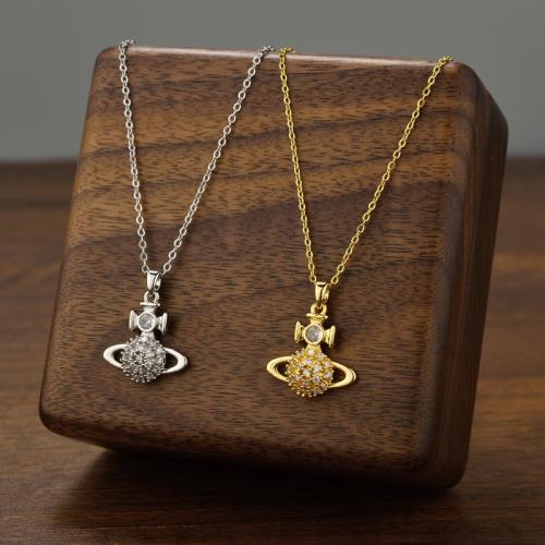 Collana di titanio acciaio, Titantium acciaio, with cubico zircone, placcato, gioielli di moda & per la donna, nessuno, Venduto da PC