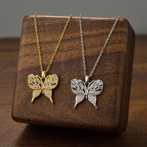 Collana di titanio acciaio, Titantium acciaio, with cubico zircone, Nodo di Cravatta, placcato, gioielli di moda & per la donna, nessuno, Venduto da PC