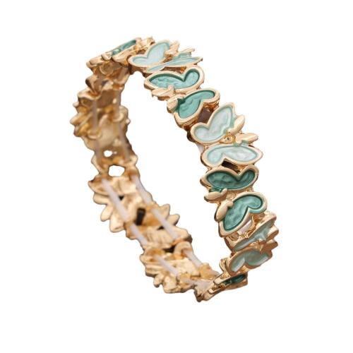 Bracelet en acier inoxydable, Acier inoxydable 304, papillon, bijoux de mode & pour femme & émail, plus de couleurs à choisir, Vendu par PC