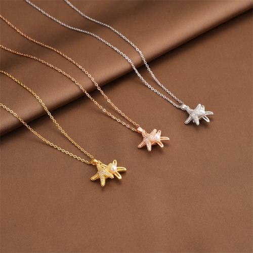 Titanová ocel náhrdelník, Titanium ocel, s ABS plast pearl & Cubic Zirconia, módní šperky & pro ženy, více barev na výběr, Prodáno By PC