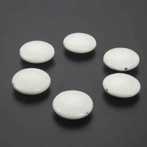 White Porcelain Beads DIY white Sold By PC