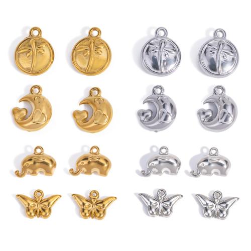 ステンレス鋼ジュエリーペンダント, 304ステンレススチール, アニマル, メッキ, DIY, 無色, 100パソコン/バッグ, 売り手 バッグ