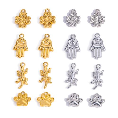 Stainless Steel Pendants 304 Stainless Steel plated DIY Sold By Bag