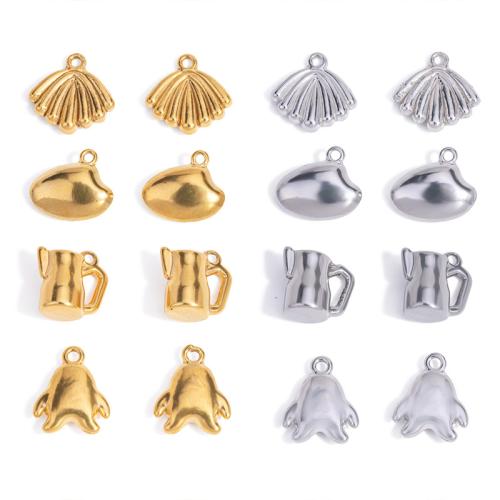 Stainless Steel Pendants 304 Stainless Steel plated DIY Sold By Bag