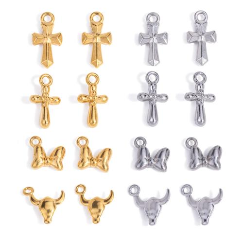 Stainless Steel Pendants 304 Stainless Steel plated DIY Sold By Bag