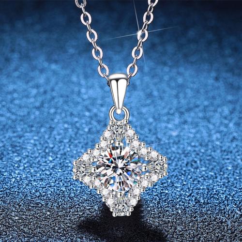 925 Sterling Silver Ogrlica, s 2inch Produžetak lanac, Geometrijski uzorak, platine pozlaćen, različiti materijali za izbor & za žene, Dužina Približno 15.7 inčni, Prodano By PC