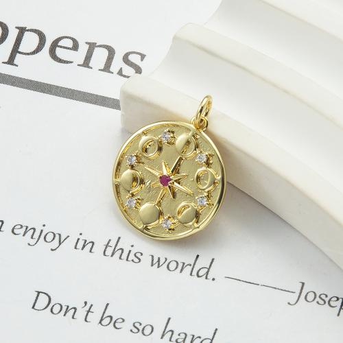 Rhinestone Brass Pendants plated fashion jewelry & with rhinestone nickel lead & cadmium free Sold By PC