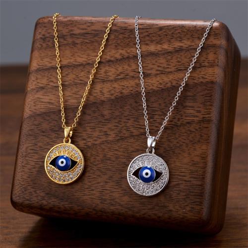 Titanium stål halskæde, med Cubic Zirconia & Resin, forgyldt, mode smykker & for kvinde, flere farver til valg, Solgt af PC