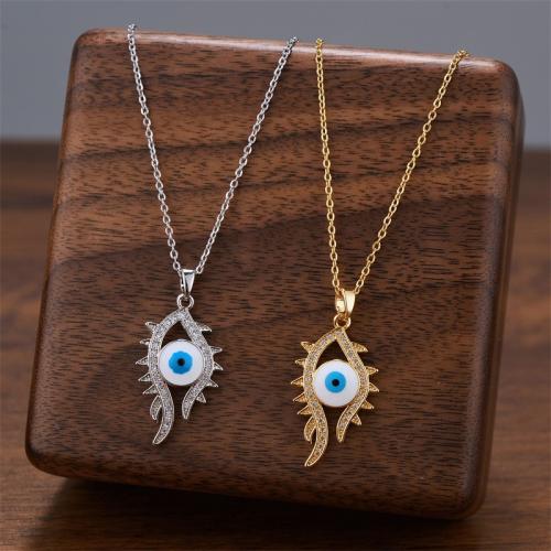 Titanium stål halskæde, med Cubic Zirconia & Resin, forgyldt, mode smykker & for kvinde, flere farver til valg, Solgt af PC