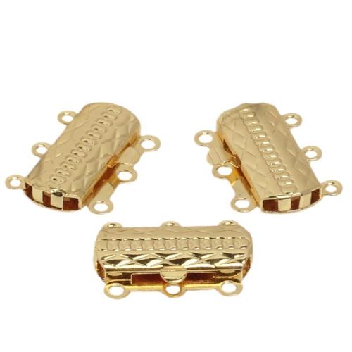304 rustfrit stål Connector, forgyldt, du kan DIY, flere farver til valg, 100pc'er/Bag, Solgt af Bag