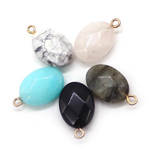 Gemstone Přívěsky Šperky, Drahokam, s Mosaz, DIY, více barev na výběr, 13x22mm, Prodáno By PC