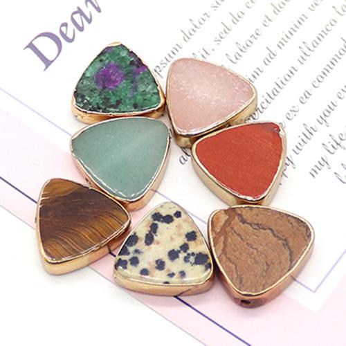 Gemstone Jewelry Beads with Brass DIY Sold By PC