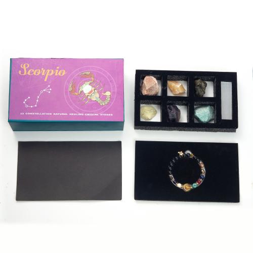 Gemstone Bracciali, pietra preziosa, with 304 acciaio inox & lega in zinco, placcato, gioielli di moda, bianco, 200x60x430mm, Venduto da PC