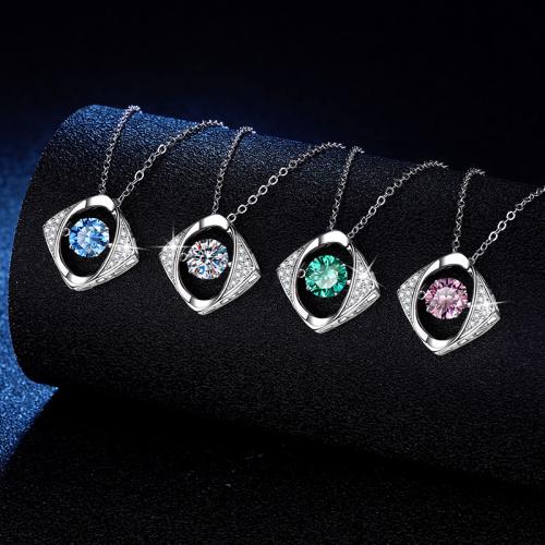925 Sterling Silver Necklace with 2inch extender chain platinum plated cross chain & for woman Length Approx 15.7 Inch Sold By PC