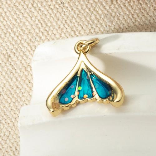 Mosaz Šperky Přívěsky, á, módní šperky & smalt, více barev na výběr, nikl, olovo a kadmium zdarma, 13.80x1.60x16.50mm, Prodáno By PC