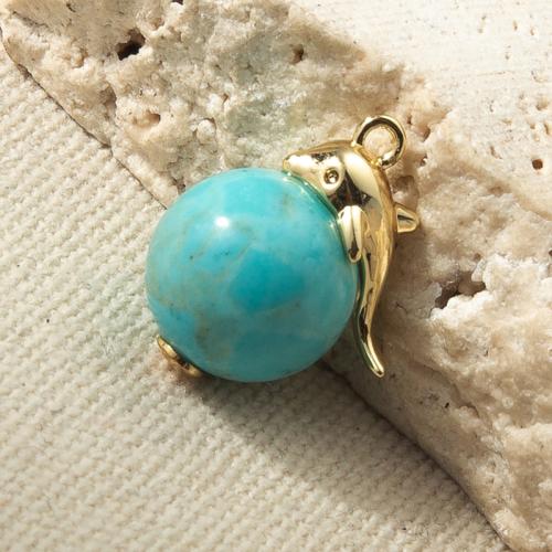 Mosaz Šperky Přívěsky, s Drahokam, á, módní šperky, více barev na výběr, nikl, olovo a kadmium zdarma, 13.50x10.80x16.70mm, Prodáno By PC