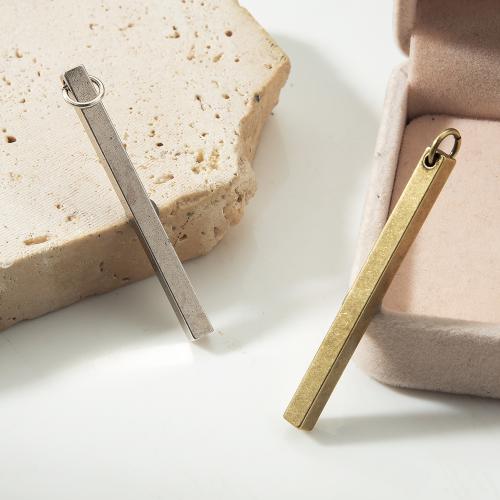 Mosaz Šperky Přívěsky, á, módní šperky, více barev na výběr, nikl, olovo a kadmium zdarma, 4x4x54.10mm, Prodáno By PC