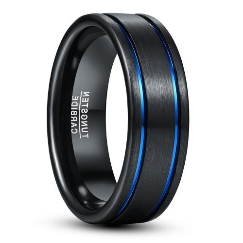 Tungsten Steel Ring for Men  plated & for man & two tone mm Sold By PC