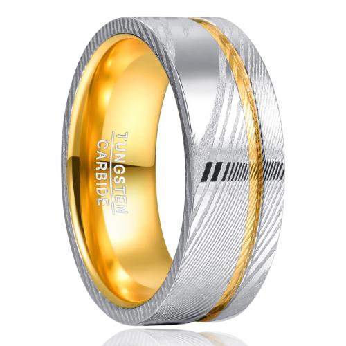 Tungsten Steel Ring for Men  plated & for man & two tone mm Sold By PC