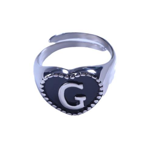 Stainless Steel Finger Ring 304 Stainless Steel plated fashion jewelry & Unisex black Sold By PC