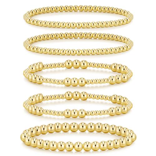 laiton Set de bracelet, Placage, styles différents pour le choix & pour femme, Longueur Environ 6.5-7.25 pouce, Vendu par fixé