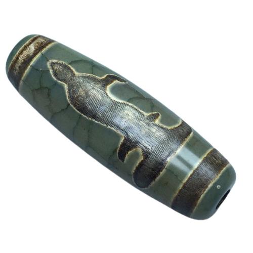 Natuurlijke Tibetaanse Agaat Dzi Beads, DIY & verschillende stijlen voor de keuze, 39x13mm, Verkocht door PC