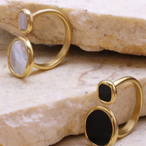 Ring Finger ze stali nierdzewnej, Stal nierdzewna 304, ze Akryl, Powlekane, biżuteria moda & dla kobiety, dostępnych więcej kolorów, sprzedane przez PC