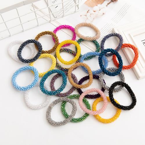 Ponytail Holder Crystal fashion jewelry Length 7 cm Sold By PC