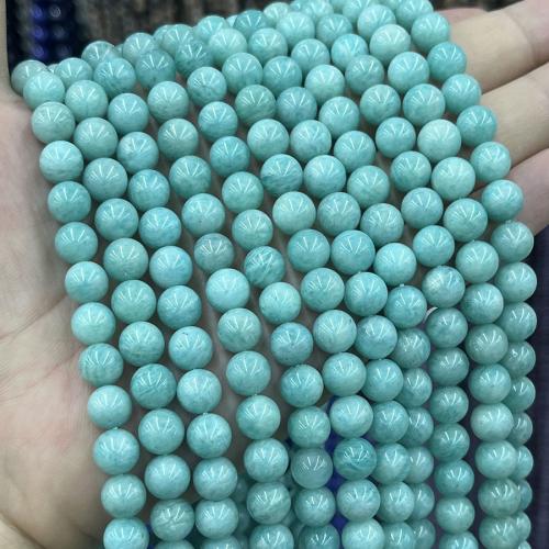 Amazonite Korálky, Amazonit, Kolo, DIY, modrý, Prodáno za Cca 38 cm Strand