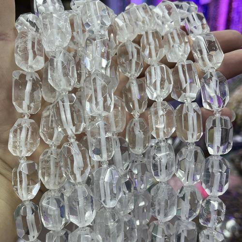 天然透明水晶ビーズ, クリアクォーツ, 不規則, DIY, ミックスカラー, 13-18mm, で販売される 約 38 センチ ストランド
