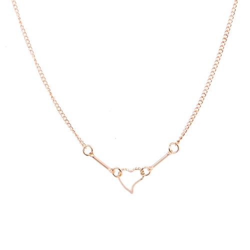 lega in zinco collana, with 1.96inch extender chain, Cuore, placcato color oro, stili diversi per la scelta & per la donna & cavo, Lunghezza Appross. 17.13 pollice, Venduto da PC