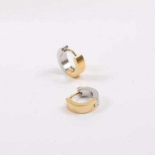 acero inoxidable 304 Anilla Aro Pendiente, chapado, Joyería & para mujer, earring length 10-15mm, Vendido por Par