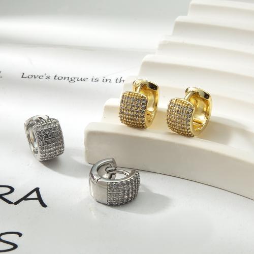 Prás Leverback Earring, plátáilte, jewelry faisin & le rhinestone, dathanna níos mó le haghaidh rogha, nicil, luaidhe & caidmiam saor in aisce, 12.10x6.80x11.15mm, Díolta De réir Péire