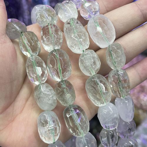 Zelená Quartz Korálek, Nepravidelné, DIY, jasný, 13-16mm, Prodáno za Cca 38 cm Strand