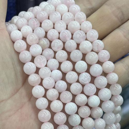 morganite goutte, Rond, DIY, rose, Vendu par Environ 38 cm brin
