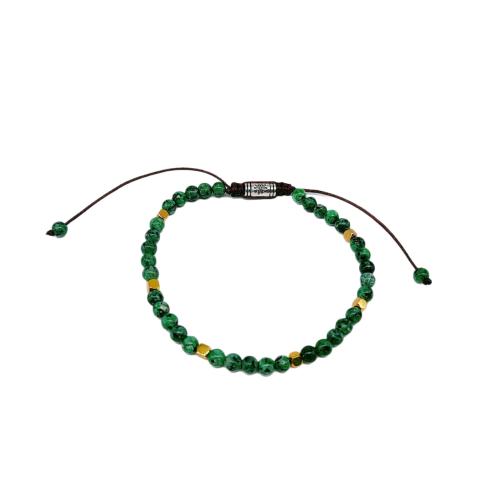 Hematite Pulsera, con Cordón de nudo & aleación de zinc, Joyería, color mixto, 4mm, longitud 18.5 cm, Vendido por UD