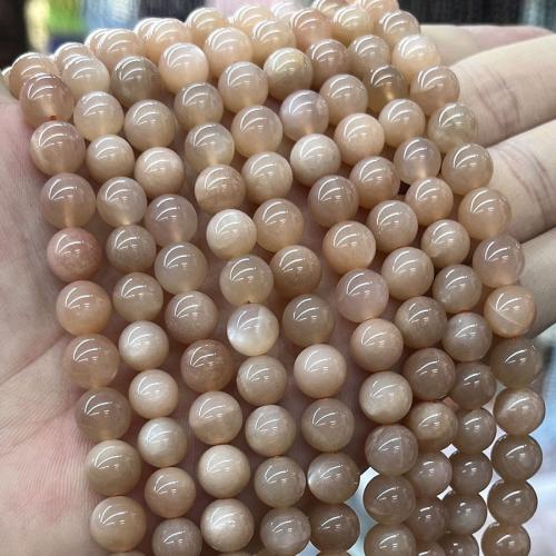 Gemstone Jewelry Karoliukai, Sunstone, Turas, Pasidaryk pats, rudas, Parduota už Apytiksliai 38 cm Strand