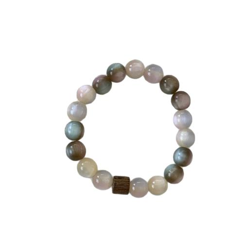 Resin Bracelet with Wood 18K gold plated fashion jewelry & for woman Length Approx 17.8 cm Sold By PC