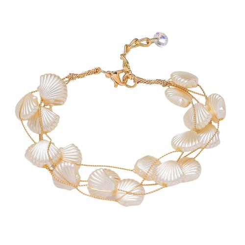 Žalvaris Apyrankės, Žalvarinis, su ABS plastikas pearl, padengtą, Bižuterijos & moters, Pardavė PC