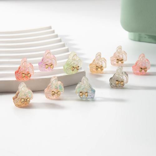 Resin Jewelry Beads with Brass DIY Sold By PC