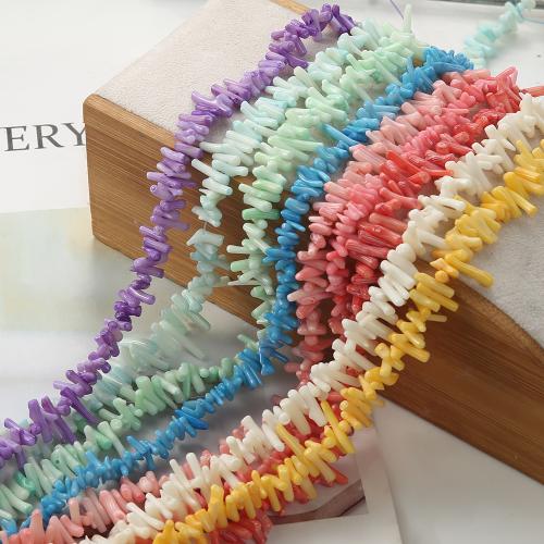 Natural Coral Beads Turtle DIY 4*10-6*12mm Length 38 cm Sold By Lot